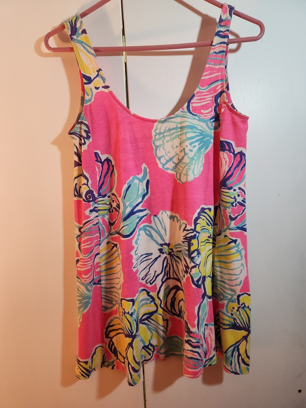 Lilly Pulitzer Pink Floral Tank Top
